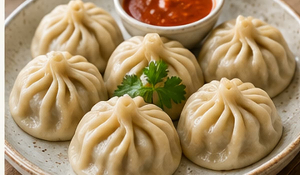 Steamed dumplings from a local restaurant
